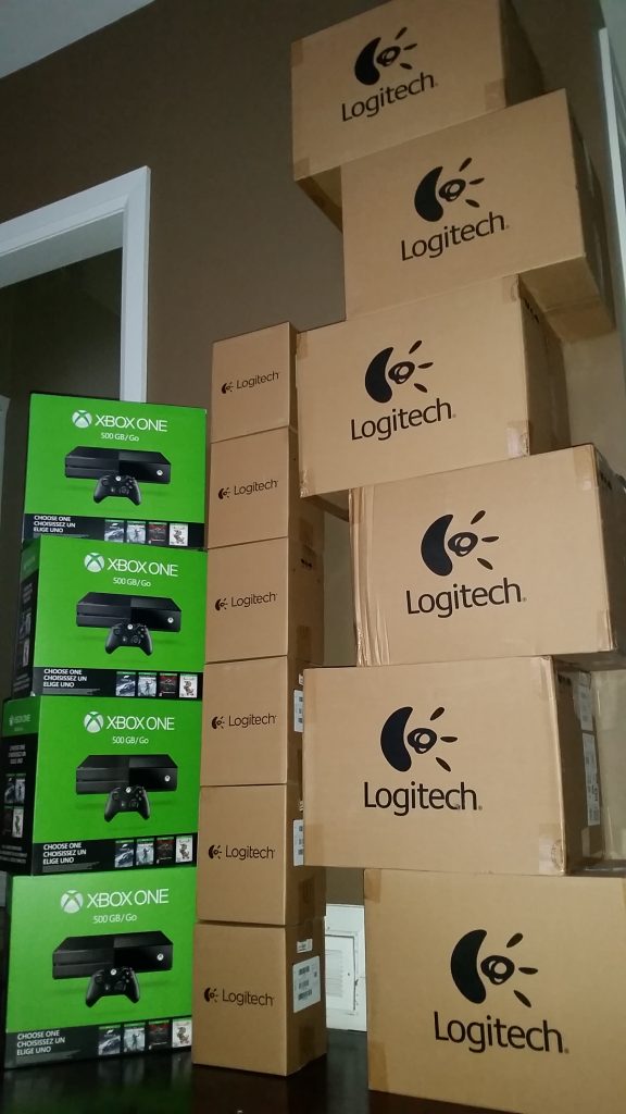 Logitech and Xbox Boxes