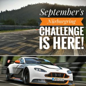 RaceSim1 Time Trial September 2017 Aston Martin Vantage GT12 on Nurburgring